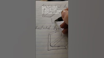 Mass Fabricator 60 second tips architectural angle vs. structural angle #fabrication #welding #learn