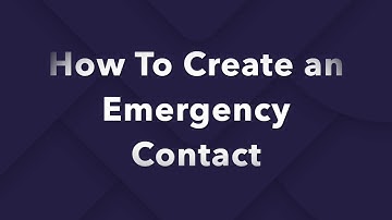How to Create an Emergency Contact – Corcomm Security’s new emergency response app