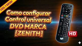 ZENITH brand DVD code. Universal control.