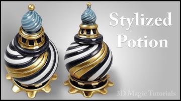 Substance painter : Stylized Potion Texturing tutorial