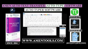 Auto Typing Software For Notepad RT++