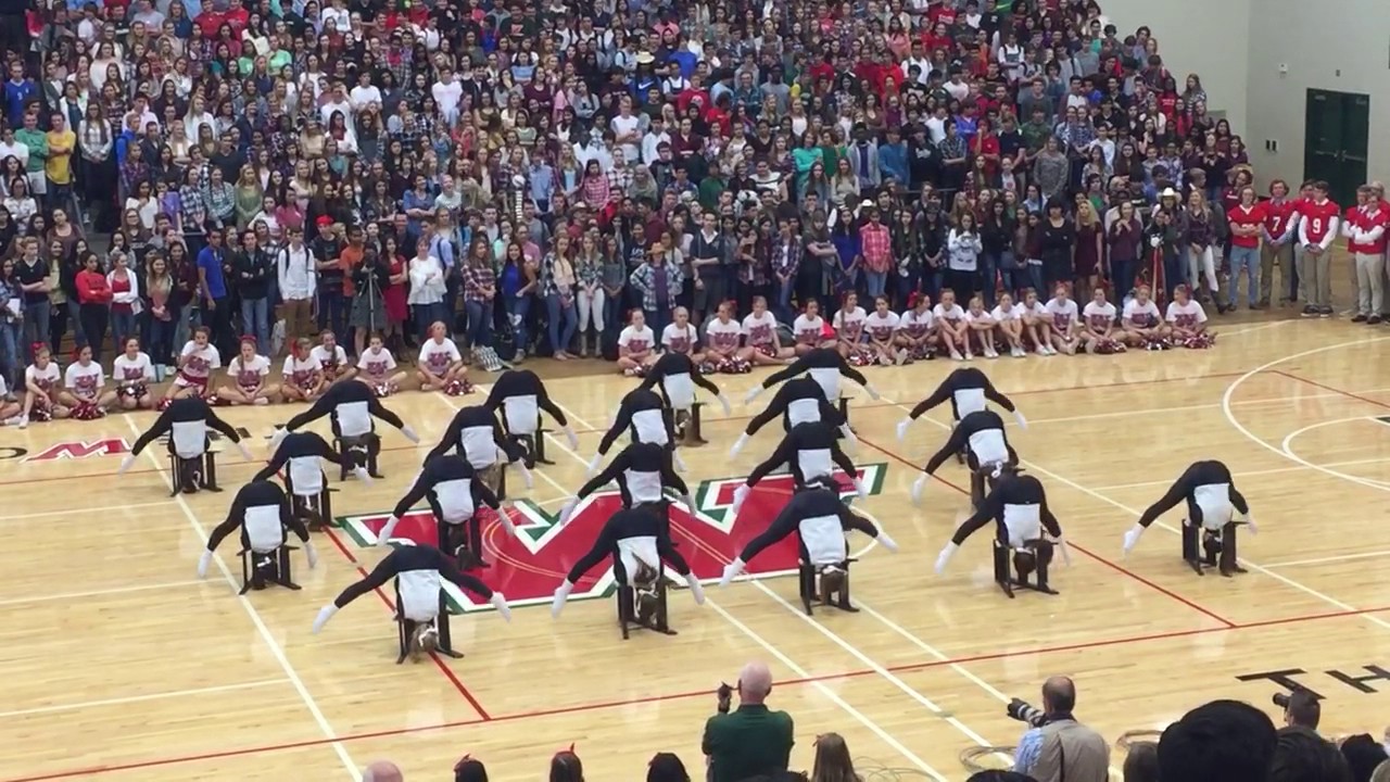 2016-17 Highstepper pep rally- ladder - YouTube