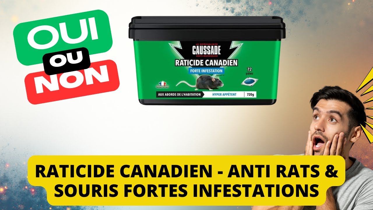 Raticide Caussade Canadien : l’arme efficace pour éliminer rats et souris rapidement et facilement.