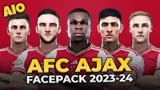 AFC Ajax Facepack Season 2023/24 - Sider and Cpk - Football Life 2024 and PES 2021