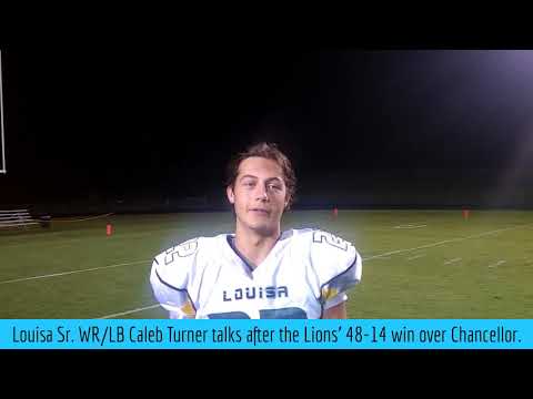 Louisa's Caleb Turner speaks after 48-14 win over Chancellor