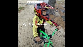 My son at Cape Cod BMX practice