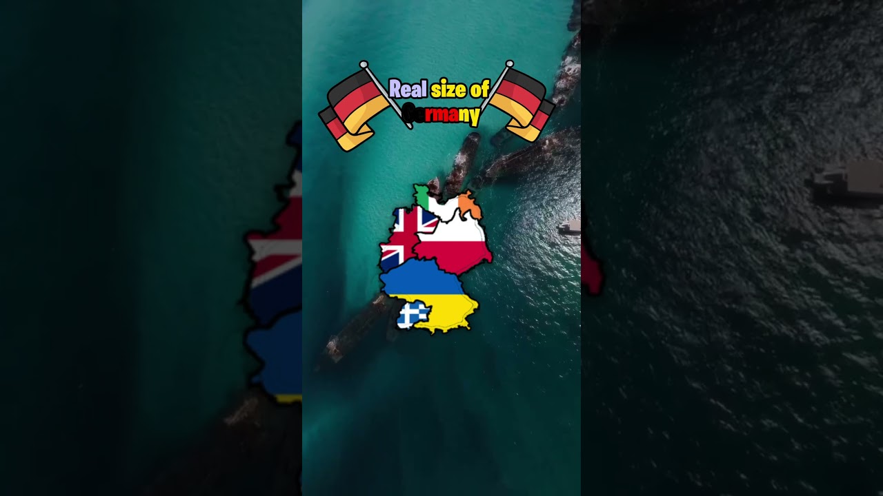 Real size of germany 
