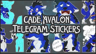 .:Cade Avalon Telegram Stickers Speedpaint:.