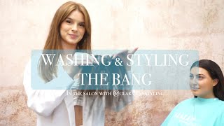 The Halocouture Bang - washing, cutting, styling