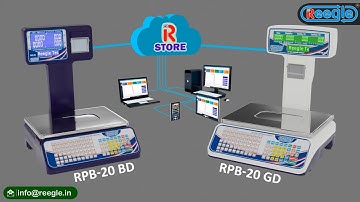 RPB-20 Receipt Printing Scale - REEGLE - Cloud Based Printing Scale with R-Store Mobile Application.