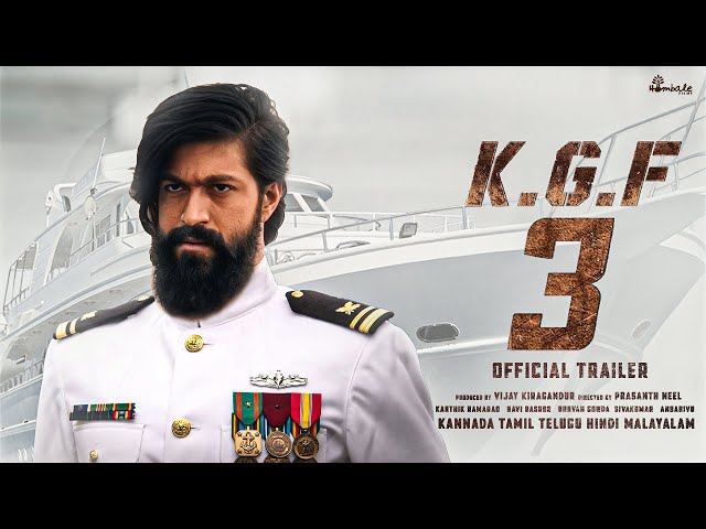 KGF CHAPTER 3 Official Trailer | Yash | Prabhas | Prashanth Neel | Ravi Basrur | Kgf 3 Trailer class=