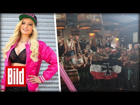 Neonazis bei Mia Julia Konzert auf Mallorca - Auf Wiedersehen, Hammerskins! / Ihr Rechten!