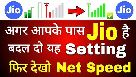 Secret Setting to Increase Jio Internet Speed on Android Mobile | For All Sim Cards