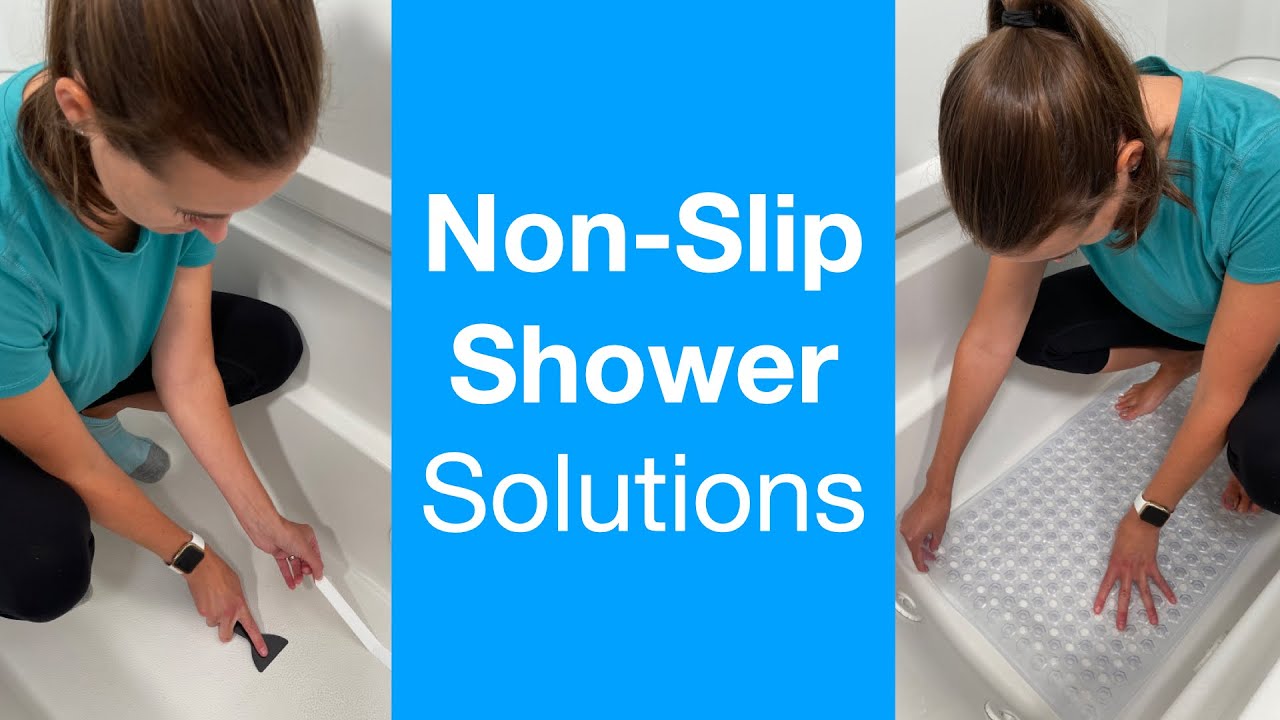 Non-Slip Shower Solutions  Shower Mat, Shower Stickers, and Paint-On Grip  