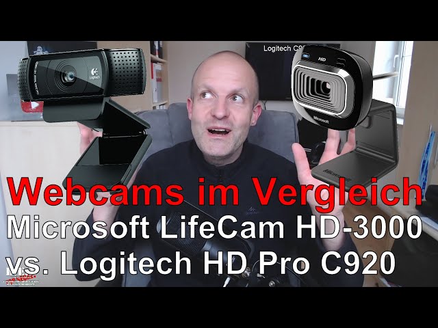 Webcam-Vergleich: Microsoft LifeCam HD 3000 vs. Logitech HD Proc C920 😎