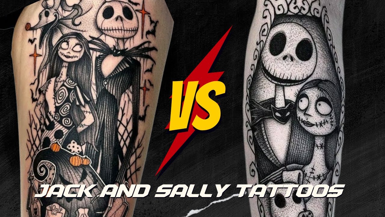 100 Unique Jack and Sally Tattoos The Nightmare Before Christmas  Tattoo  Me Now  Christmas tattoo Halloween tattoos sleeve Nightmare before  christmas tattoo