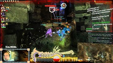 Guild Wars 2 Ascalonian Catacombs - Crystal Desert - Elementalist - Merciless AC Story mode - 1 / 2