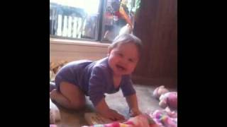 Phoebe crawling