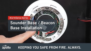 AlarmSense   How to wire a Sounder Base and Beacon Base