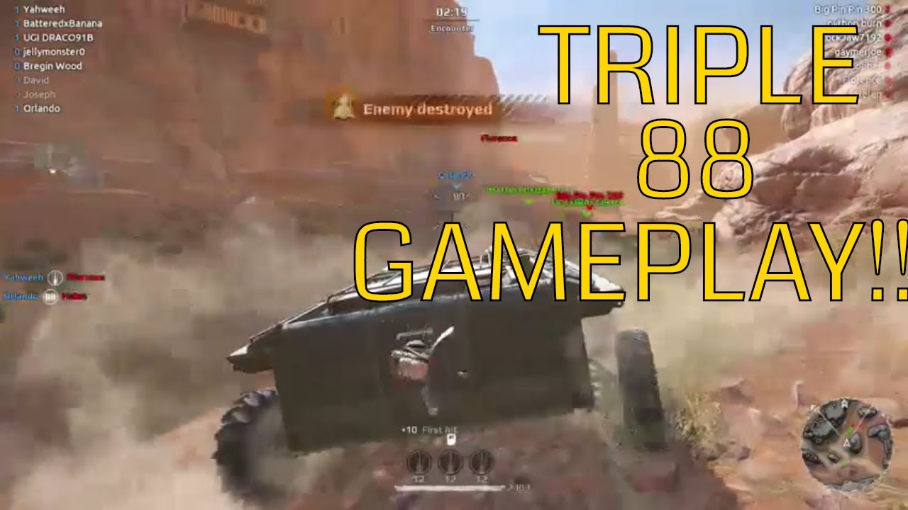 TRIPLE EXECUTIONER 88MM GAMEPLAY! GOOD BUILD CROSSOUT!