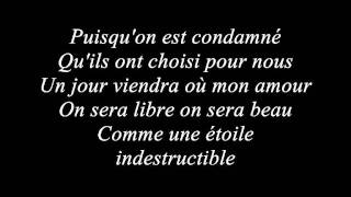 Video thumbnail of "Saez Les condamnés Lyrics"