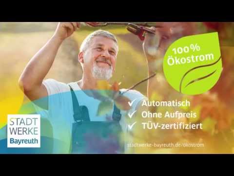 Stadtwerke Bayreuth 100 % Ökostrom - TÜV-zertifiziert