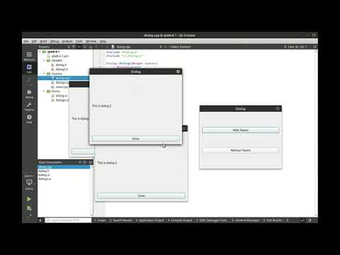 Showing Dialogs - Udemy Preview - Qt Widgets for Beginners