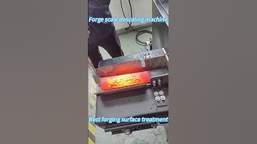Descaling machine for hot forging scale cleaning