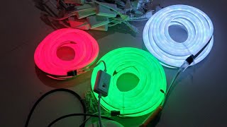 UNBOXING NEON LED SELANG 220V 30 METER OUTDOOR IP65 FULL COLOR