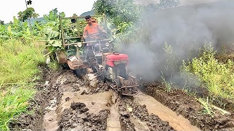 review xe công nông cầu đẩy chở chuối bốc khói cực khỏe và cái kết