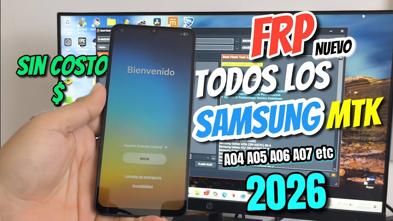 Nuevo FRP Eliminar cuenta Google SAMSUNG GALAXY TODOS MTK A04 A05 A06 A07 ETC Bypass Android 16