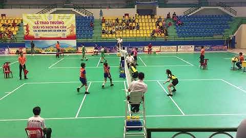 Đá cầu- Shuttlecock kicking :Chung kết: Đôi nữ: Đồng Tháp (Nguyên Giang) sv TP HCM s1