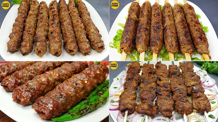 Kabab Recipes, Mutton Seekh Kabab, Kofta Kebab, Bihari Kabab, Turkish Urfa Kebab by Aqsa's Cuisine