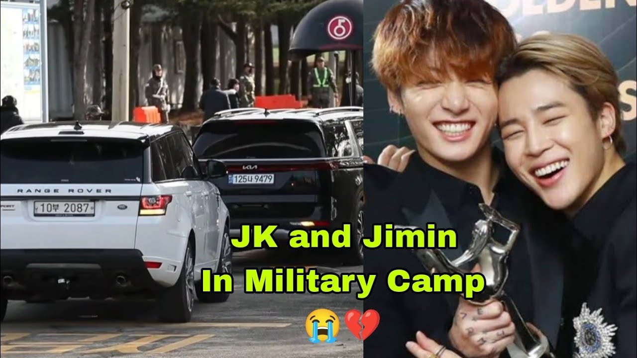 Finally, JK and Jimin arrive at the military camp 😭💔 - YouTube