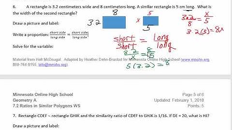 Geometry: Ratios in Similar Figures HELP Video Part 2