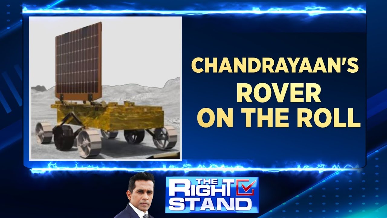Pragyan Rover Solar Panel Image Chandrayaan 3 Rover On Moon | Pragyan Rover Coming out Of Vikram Lander ...