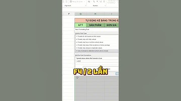 Tự động kẻ bảng khi thêm dữ liệu trong excel #excel #exceltricks #exceltips #tinhocvanphong