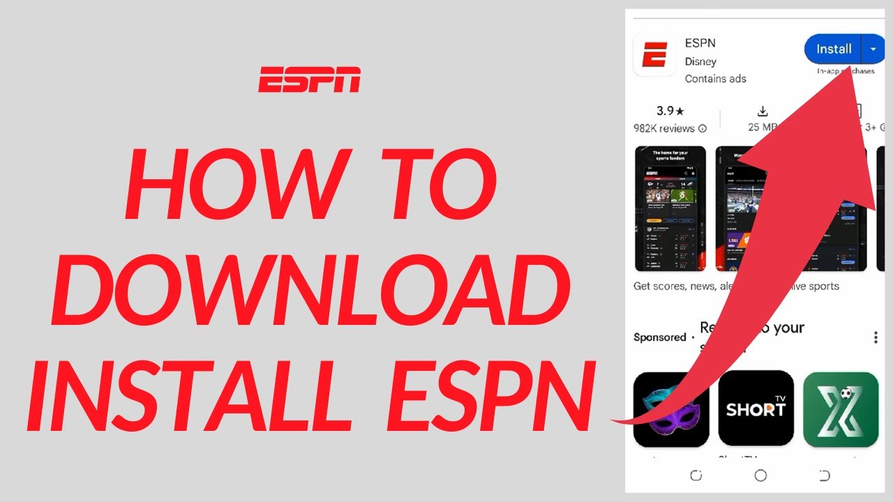 How to Download/Install ESPN APP ??? - YouTube