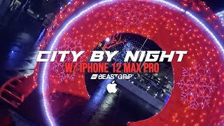 🎥📱 City by night w/ iPhone 12 Max Pro & BeastGrip | 4K 10bit TEST | Slavonski Brod | Croatia 🇭🇷