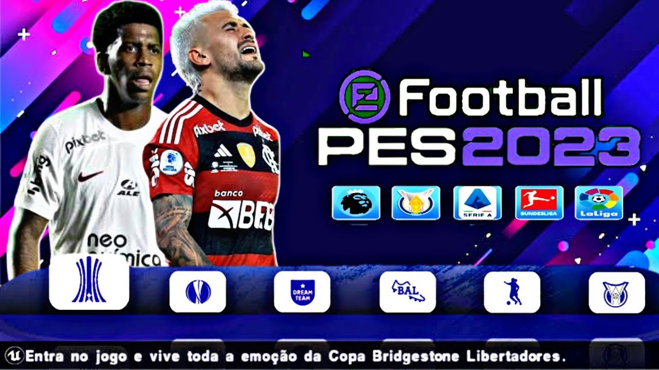 NOVO EFOOTBALL PES 2023 PARA ANDROID, JOGO:👇🏽   By Canal de futebol