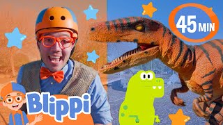 Blippi Learns to Walk Like A Dinosaur! | Blippi Educational Videos for Kids