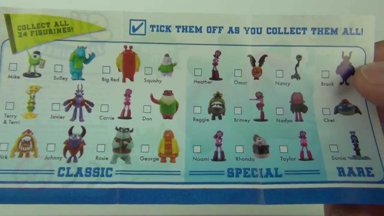 monsters inc mini figures