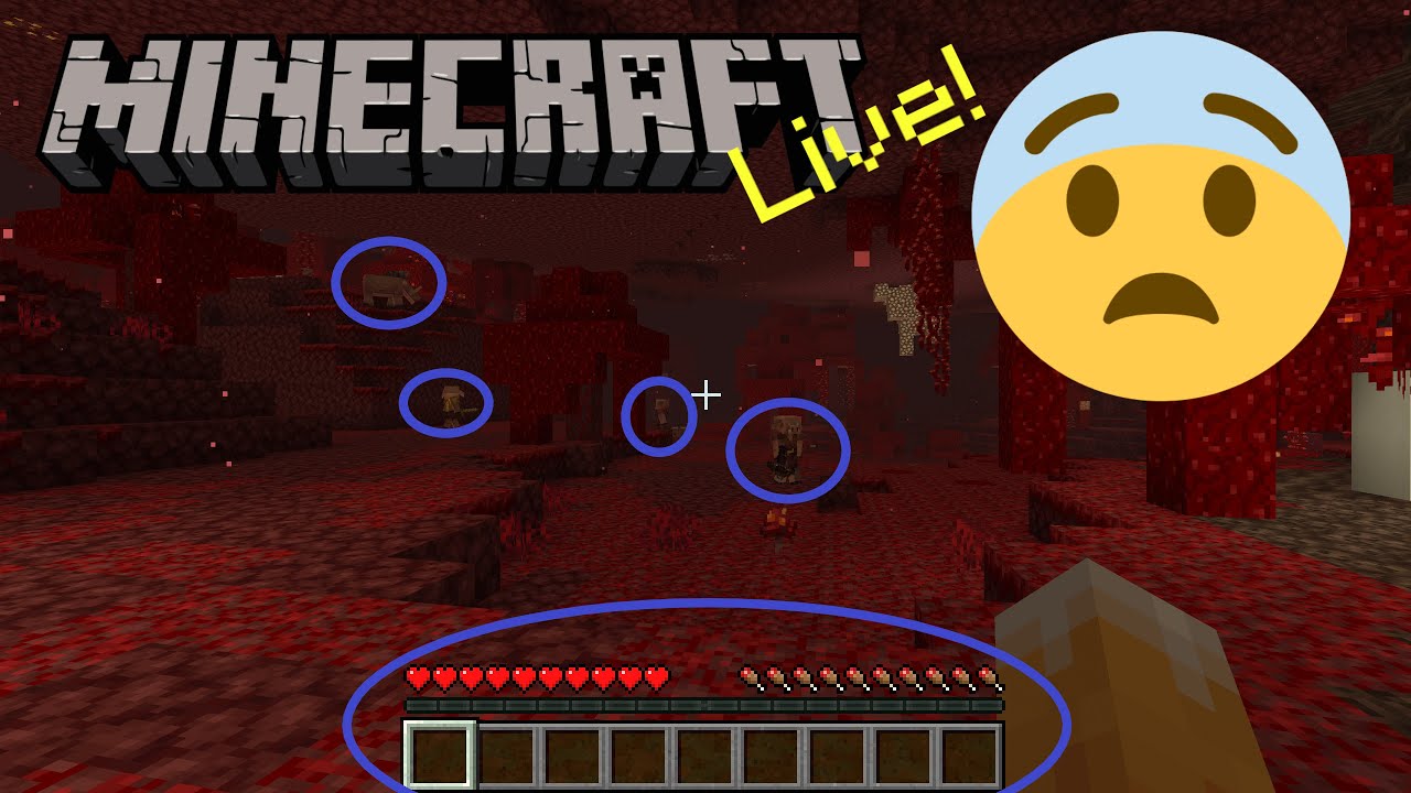Minecraft BUT I START IN THE NETHER - Live - YouTube
