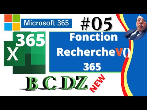 Excel 365 RechercheV - Formule de traitement des données - Tuto #05