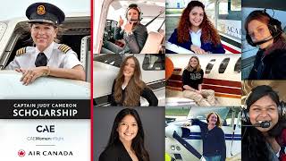 Air Canada and CAE Name Eight Recipients of the 2023 Captain Judy Cameron Scholarship