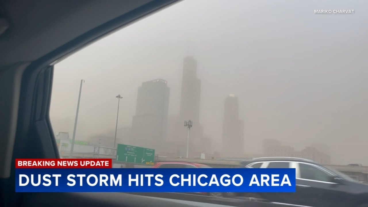 Large dust storm moves through Chicago area, first-ever warning in city ...
