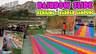 RAINBOW SLIDE KEMILING BANDAR LAMPUNG, Perosotan Warna Warni Yang Pertama di Kota Bandar Lampung