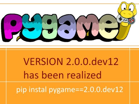 Pygame 2.0.0.dev12 and how to install it on python 3.8