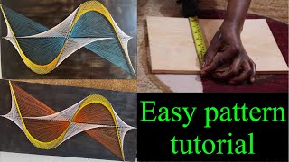 Famous String art # Wave string art pattern # part one Net Worth