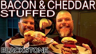 THE BEST BACON CHEDDAR CHEESE STUFFED BURGER ON THE BLACKSTONE GRIDDLE  GIVEAWAY ANNOUNCEMENT